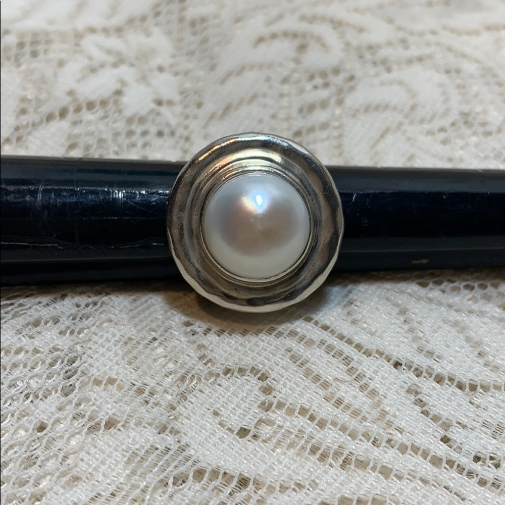Silpada ring pearl 925 silver 6 wedding formals - Picture 8 of 10